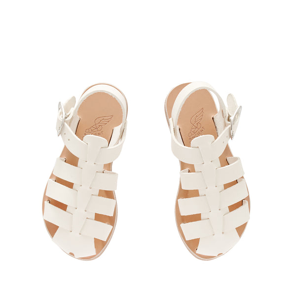 Ancient Greek Sandals Little Ektoras Soft Off White