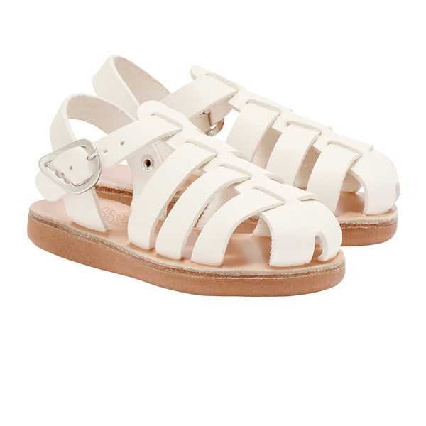 Ancient Greek Sandals Little Ektoras Soft Off White