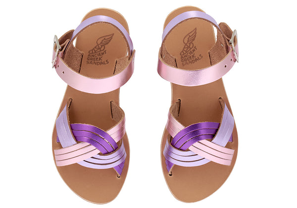 Ancient Greek Sandals Little Electra Soft Pink / Lilac / Violet