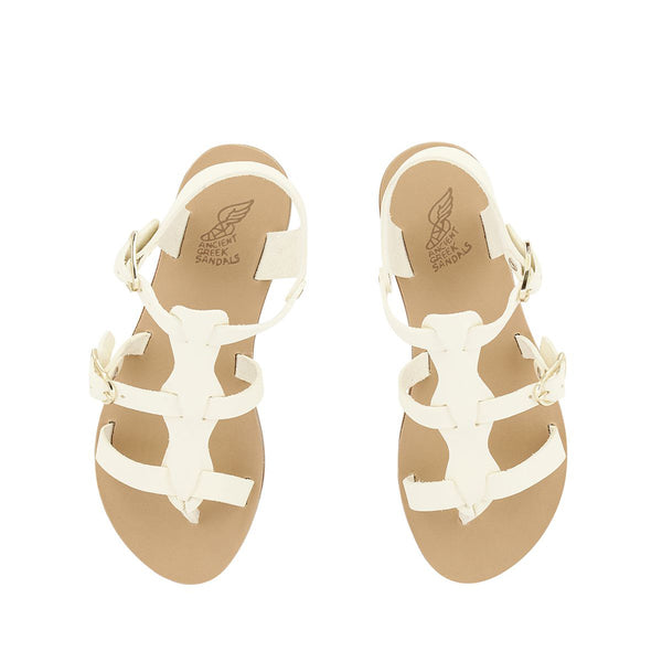 Ancient Greek Sandals Little Grace Kelly Soft Off White