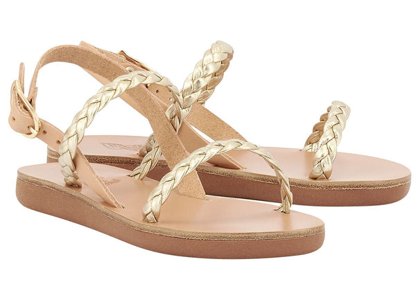 Ancient Greek Sandals Little Irida Soft Natural / Platinum