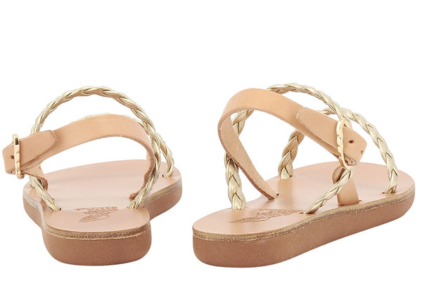 Ancient Greek Sandals Little Irida Soft Natural / Platinum