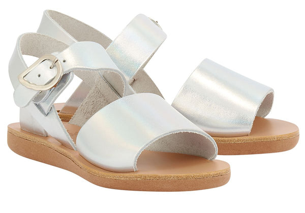 Ancient Greek Sandals Little Kaliroi Soft METAL IRRIDISCENT
