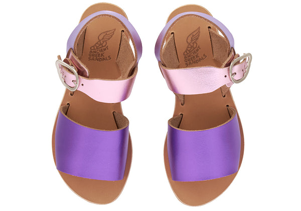 Ancient Greek Sandals Little Kaliroi Soft Pink / Lilac / Violet