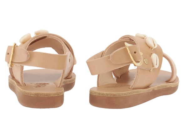 Ancient Greek Sandals Little Maria Shells Soft Natural