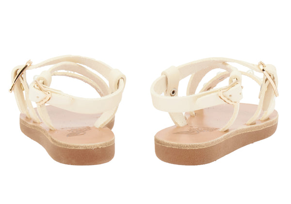 Ancient Greek Sandals Little Sofia Pearls Soft Off White