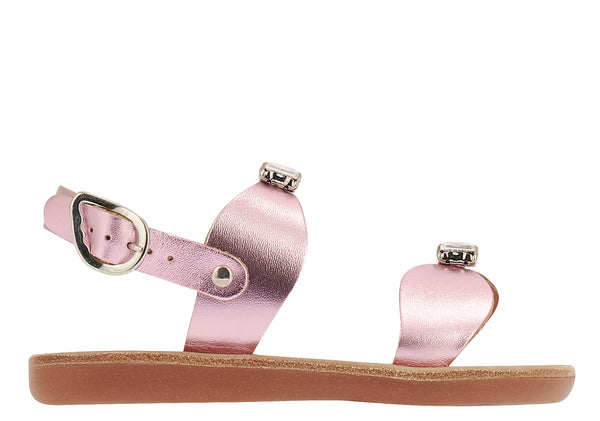 ancient greek sandals Little stella soft Metal Pink