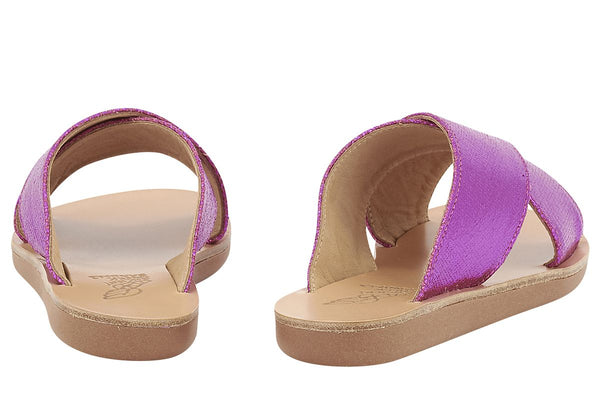 Ancient Greek Sandals Little Thais Soft LAME FUCHSIA