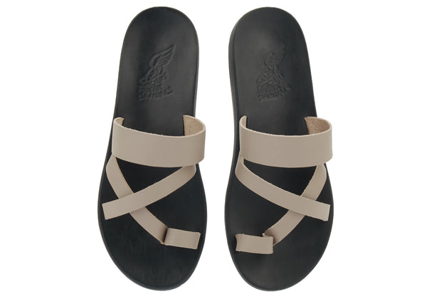 Ancient Greek Sandals Markos Comfort Cement / Black Sole