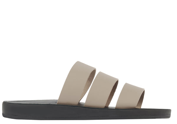 ancient greek sandals Minas comfort Cement / Black Sole