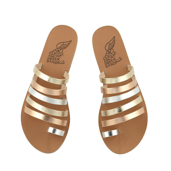 Ancient Greek Sandals Niki PINK METAL/SILVER/PLATINUM