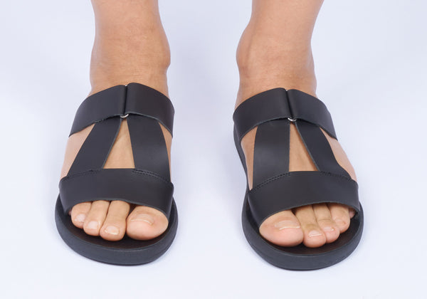 Ancient Greek Sandals Pluto Comfort Marine / Black Sole