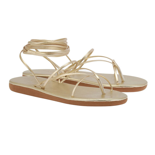 Ancient Greek Sandals String Flip Flop ALL PLATINUM