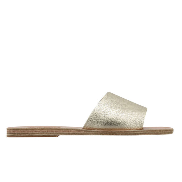 ancient greek sandals Taygete metallic Platinum / Sand