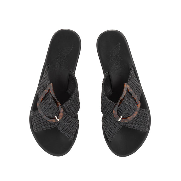 Ancient Greek Sandals Thais Rainbow Black / Tortoise Shell