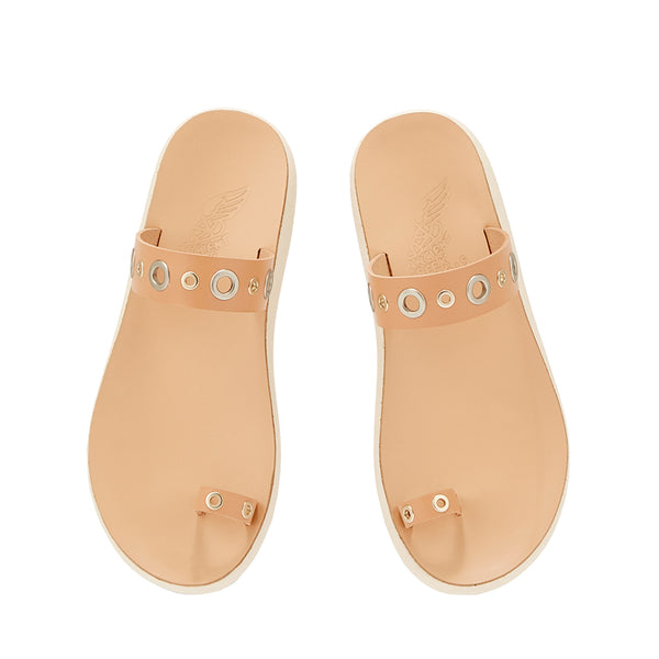 Ancient Greek Sandals Thalia Comfort Eyelets Natural