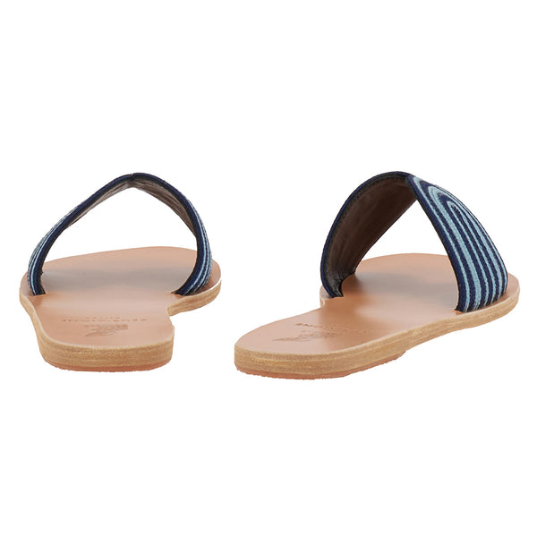 Ancient Greek Sandals The Harness Slide Navy / Celeste