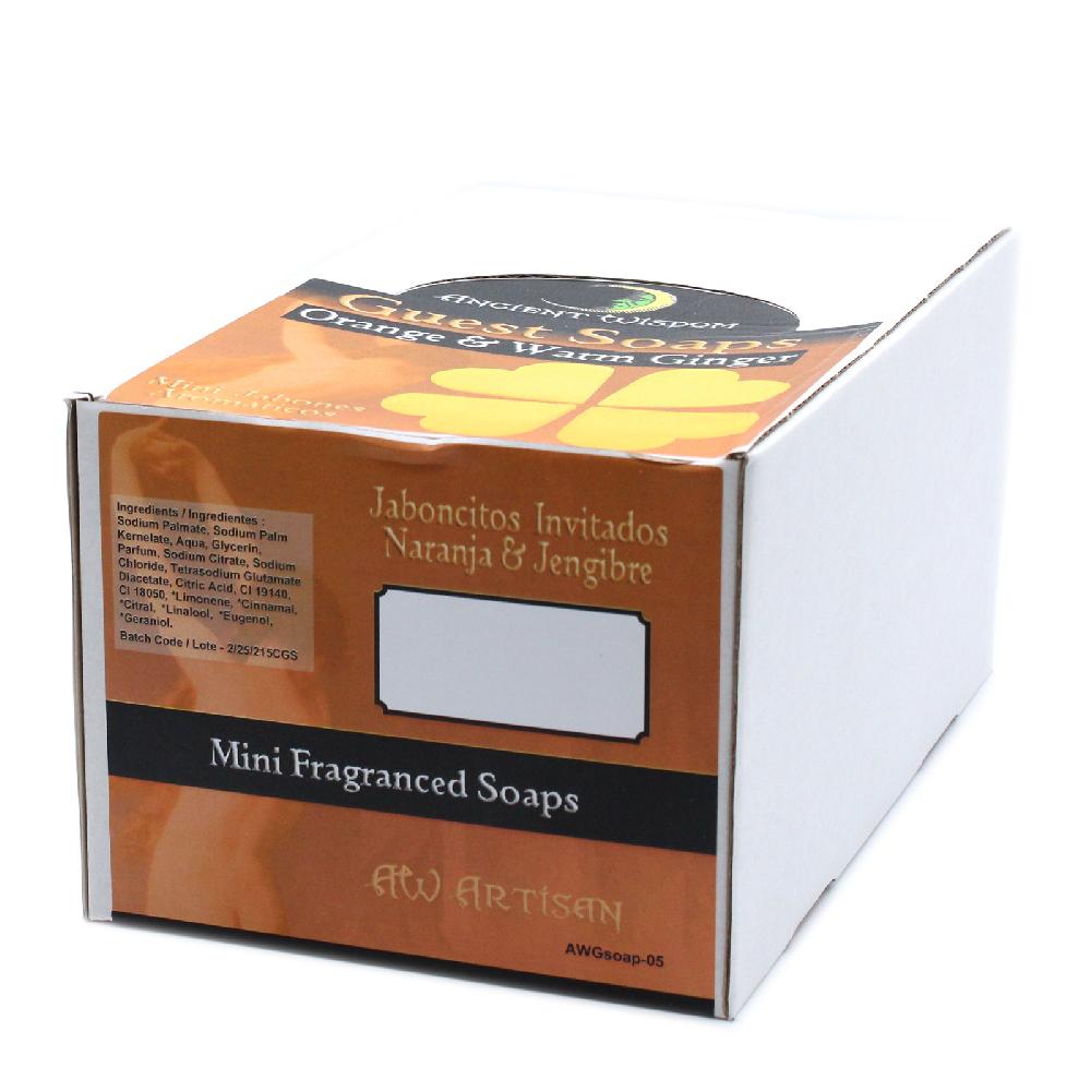 Ancient Wisdom 100x Heart Guest Soap - Orange & Warm Ginger