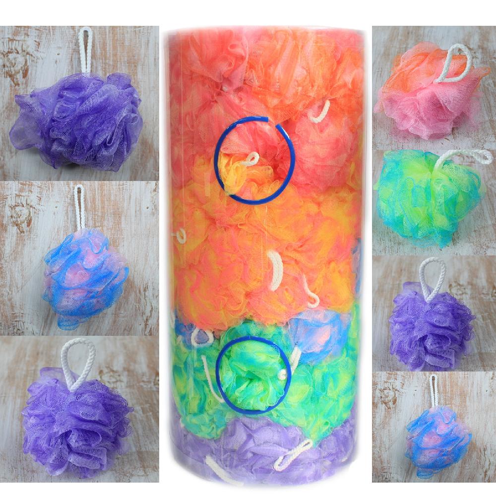 Ancient Wisdom 100x Pretty Variegated Scrunchies 4 Asst (display Tube) - 40gm