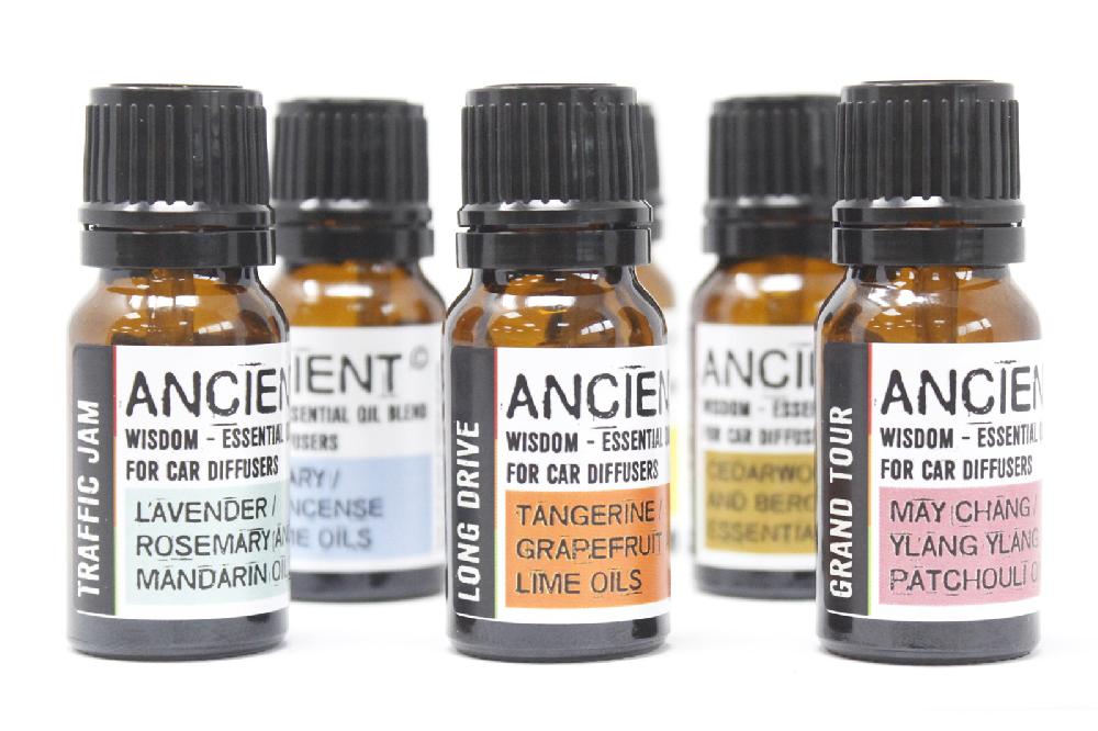Ancient Wisdom 10ml Aromatherapy Car Blend - Focus & Drive