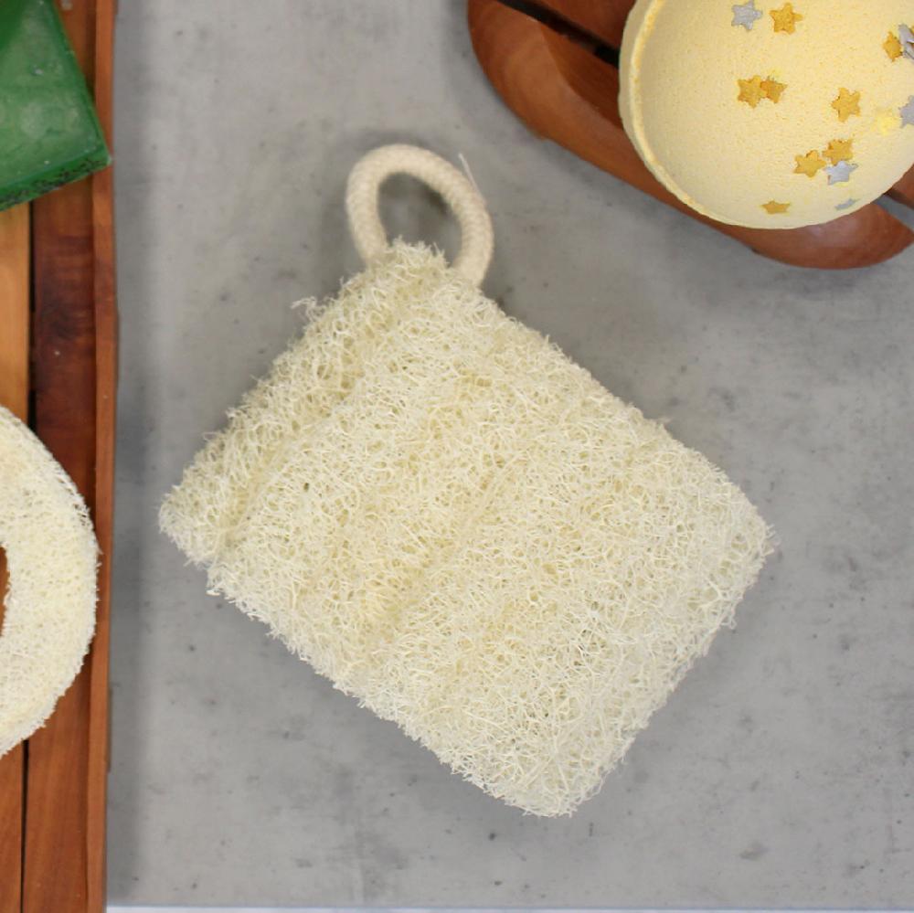Ancient Wisdom 10x Egyptian Luxury Loofah With Cotton String - Non-Compressed - 8-12cm