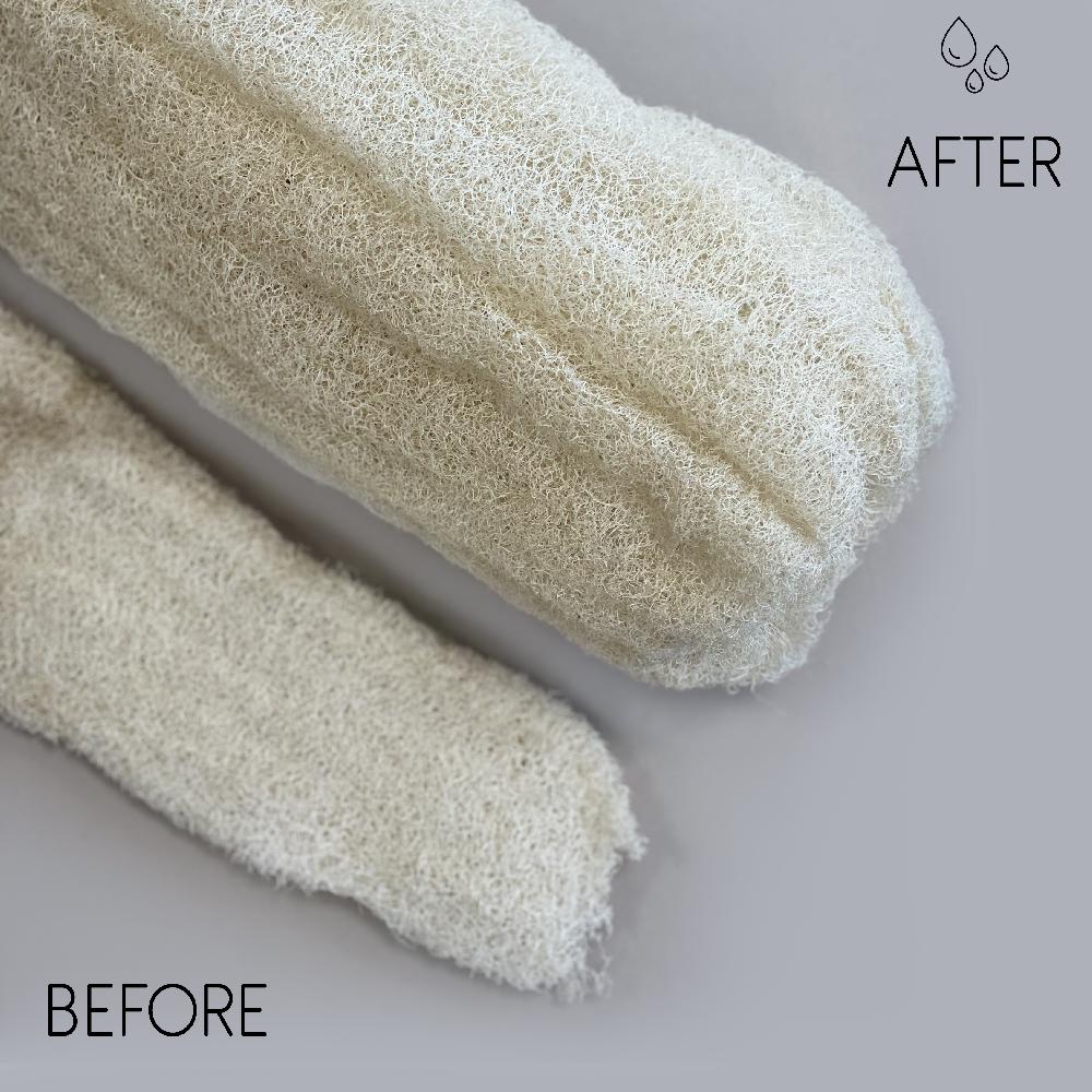 ancient wisdom 10x Egyptian Luxury Whole Loofah - Compressed - 50-60cm
