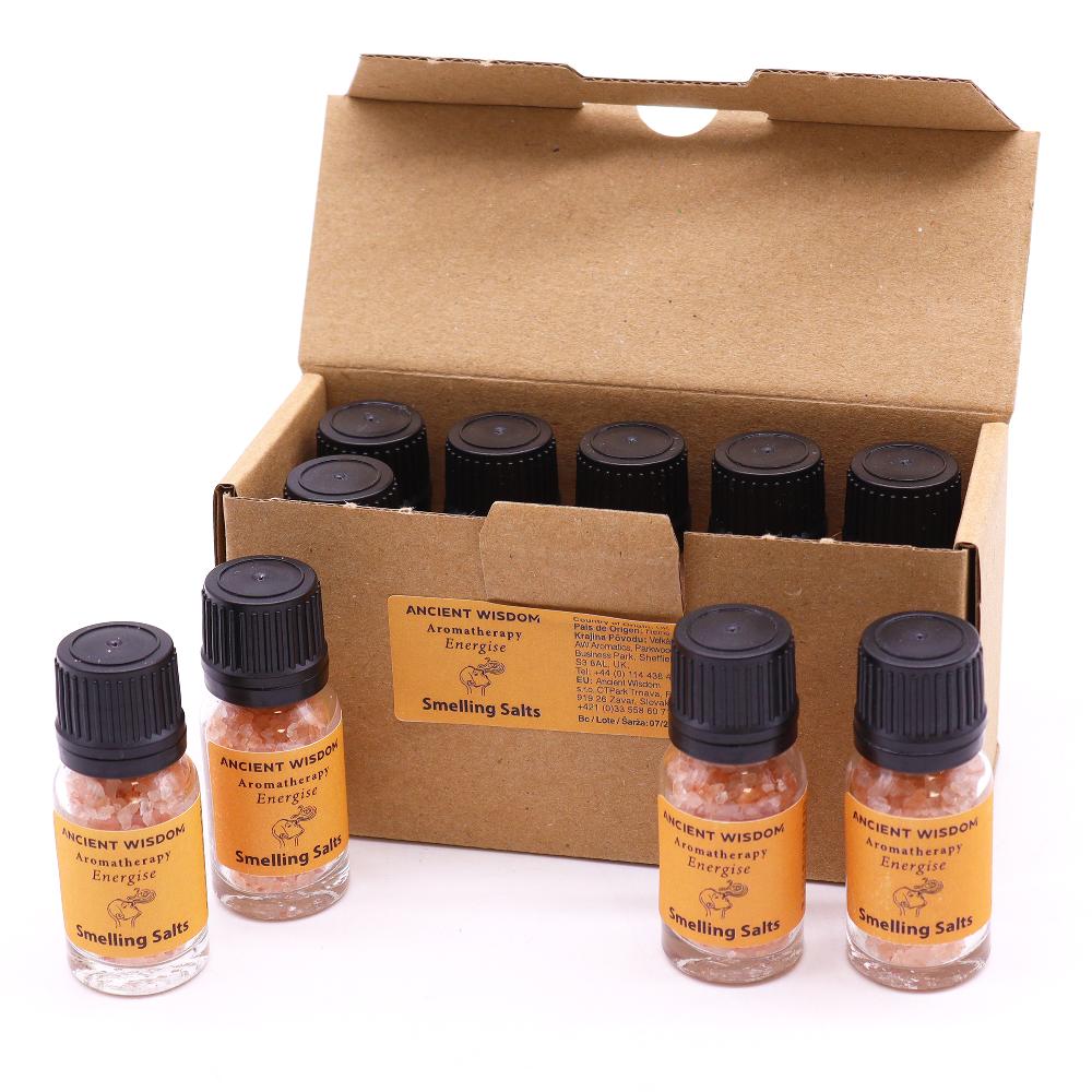 Ancient Wisdom 10x Energise Aromatherapy Smelling Salt