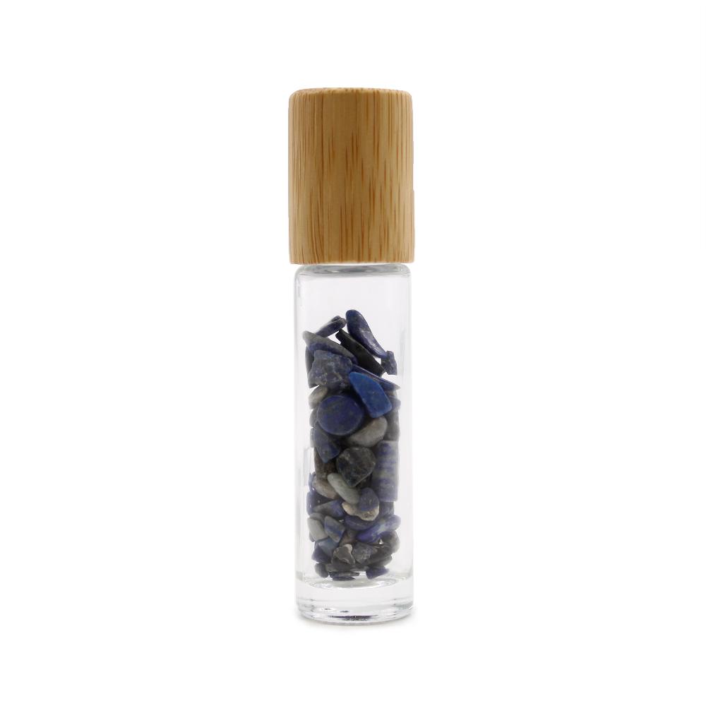 Ancient Wisdom 10x Gemstone Essential Oil Roller Bottle - Sodalite - Wooden Cap