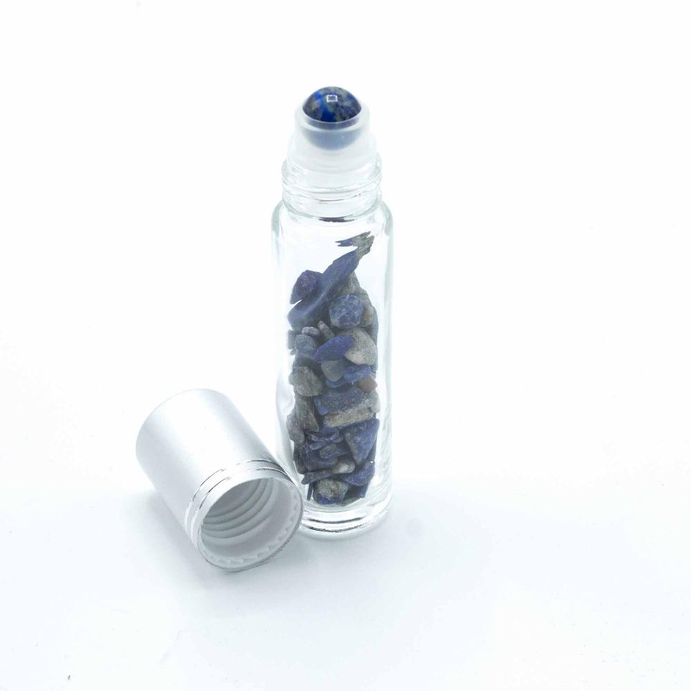 Ancient Wisdom 10x Gemstone Essential Oil Roller Bottle - Sodalite - Silver Cap