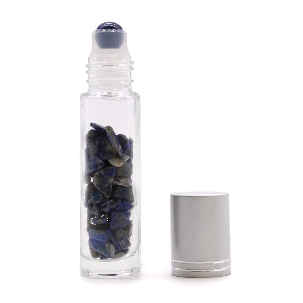 ancient wisdom 10x Gemstone Essential Oil Roller Bottle - Sodalite - Silver Cap