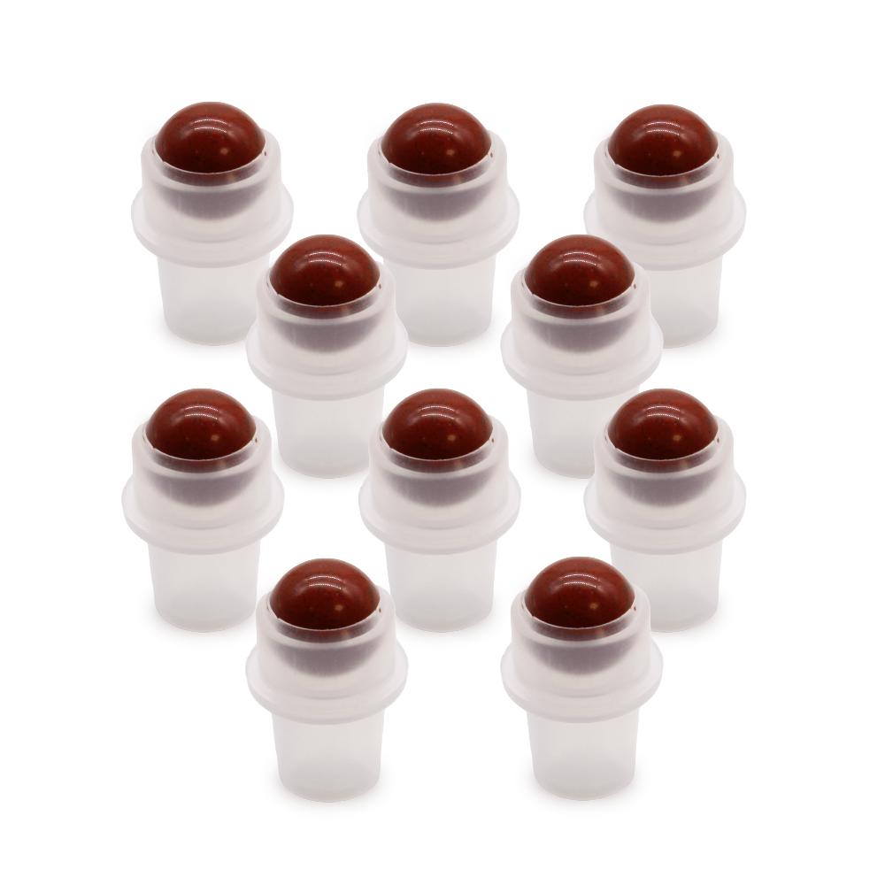 ancient wisdom 10x Gemstone Roller Tip for Bottle - Red Jasper