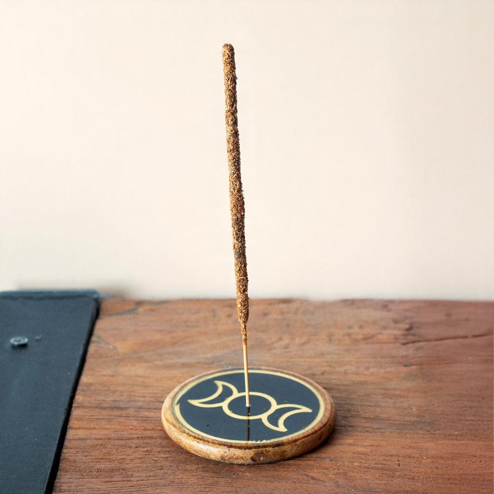 Ancient Wisdom 10x Gold & Black On Mango Wood - Triple Moon