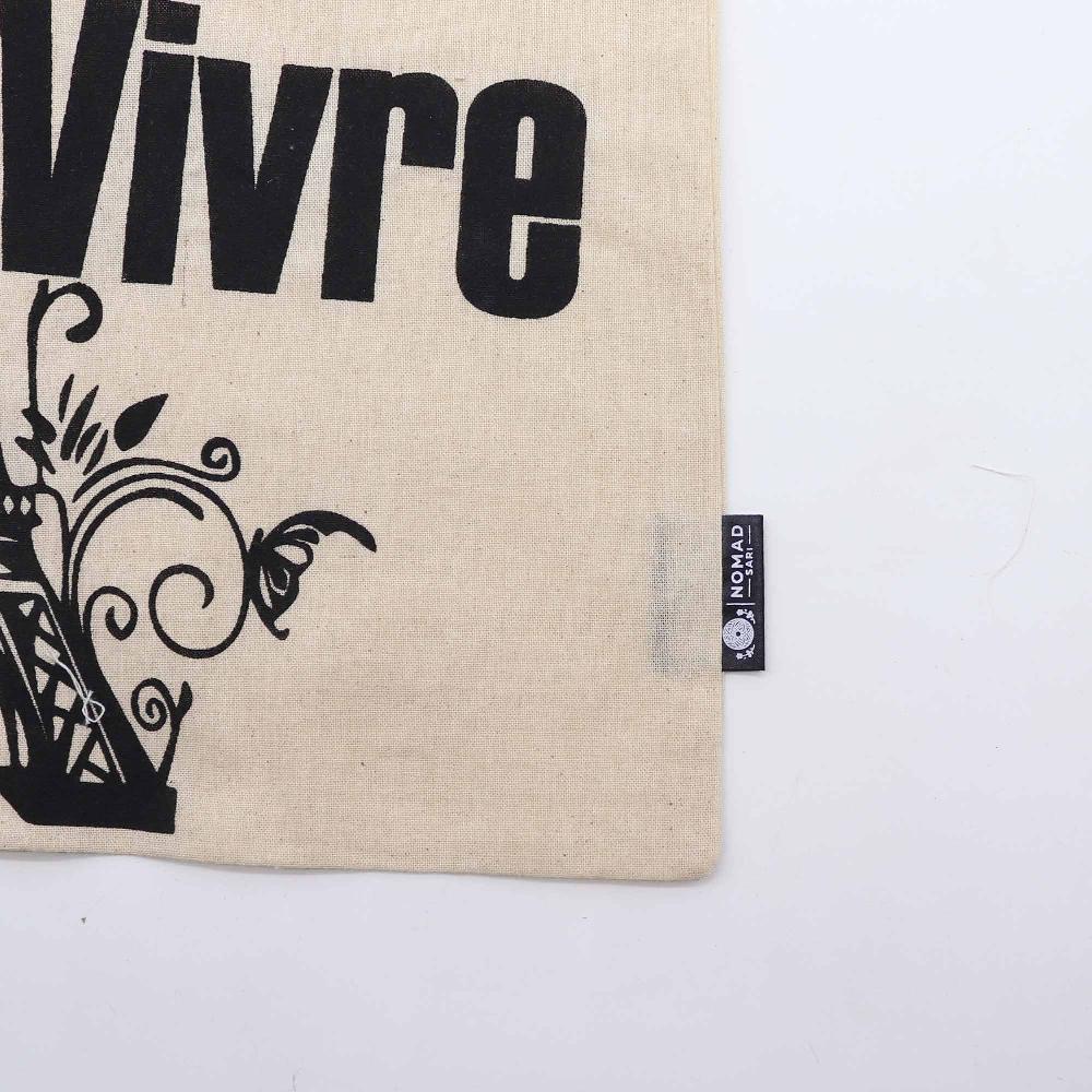 Ancient Wisdom 10x Iconic Basic Tote Bag - Joie De Vivre- (40x36cm) - Natural 4oz