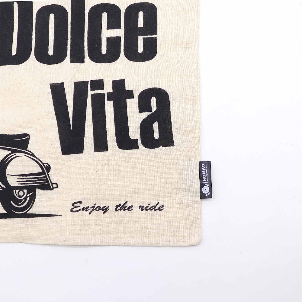 Ancient Wisdom 10x Iconic Basic Tote Bag - La Dolce Vita - (40x36cm) - Natural 4oz