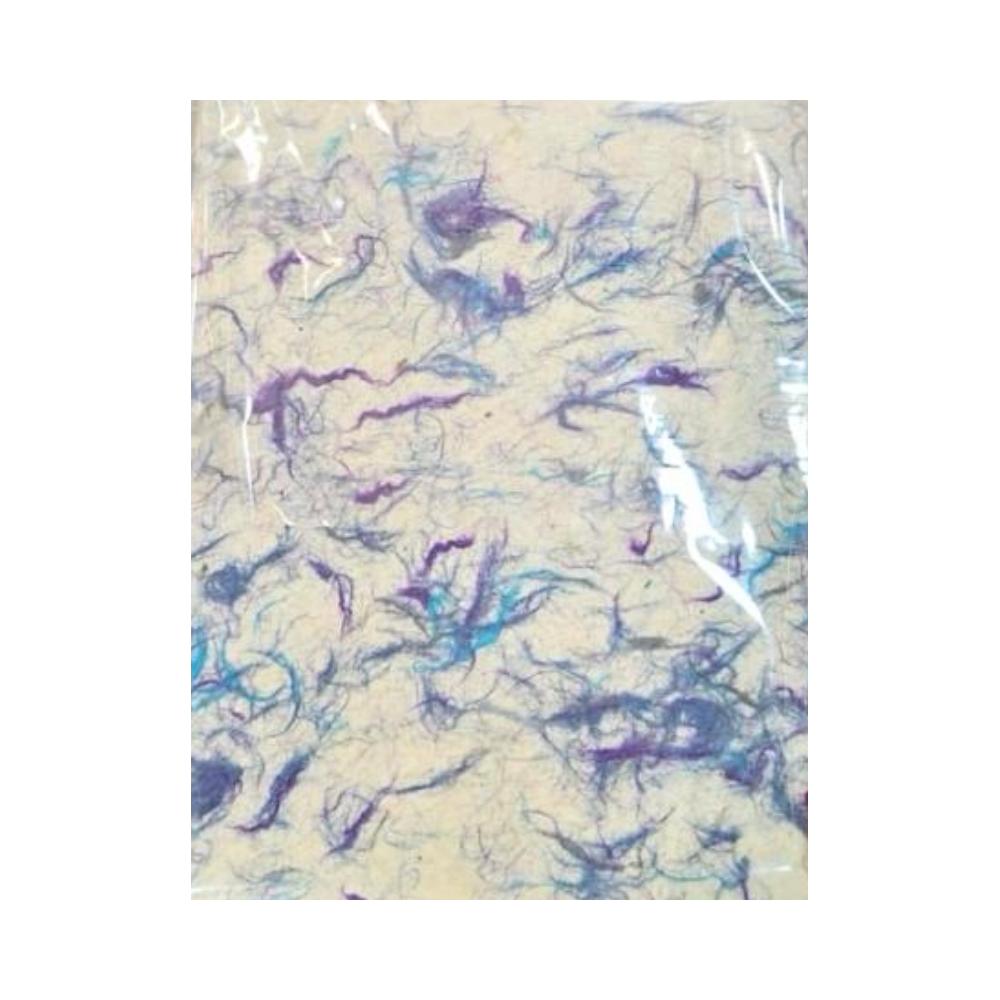 Ancient Wisdom 10x Lokta Craft / Wrapping Paper (510x76cm) - Blue Cotton
