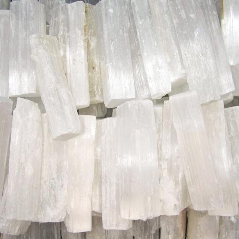Ancient Wisdom 10x Selenite Stick Raw Crystal - Natural Stone 10 Cm (4 Inch)