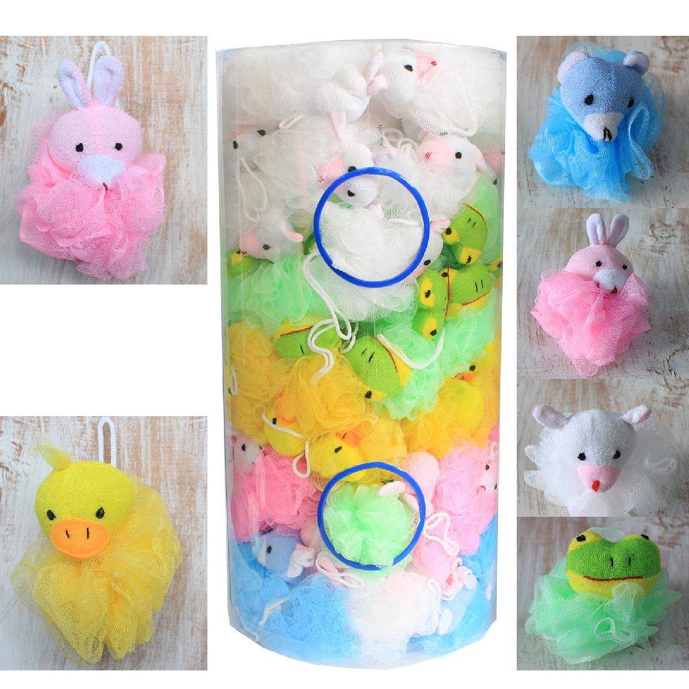 Ancient Wisdom 120x Cotton Animal Scrunchies 5 Asst (display Tube) - 27gm
