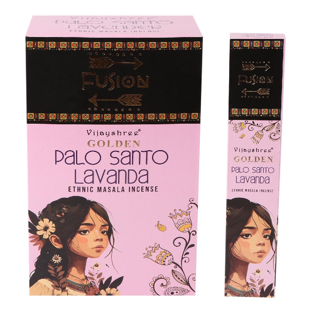 ancient wisdom 12x 15g Golden Fusion Incense Sticks - Palo Santo and Lavender
