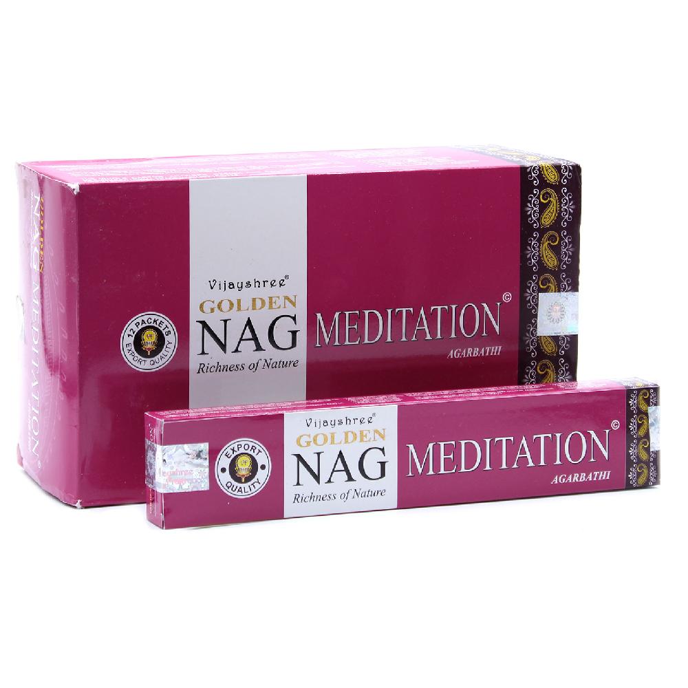 ancient wisdom 12x 15g Golden Nag - Meditation Incense