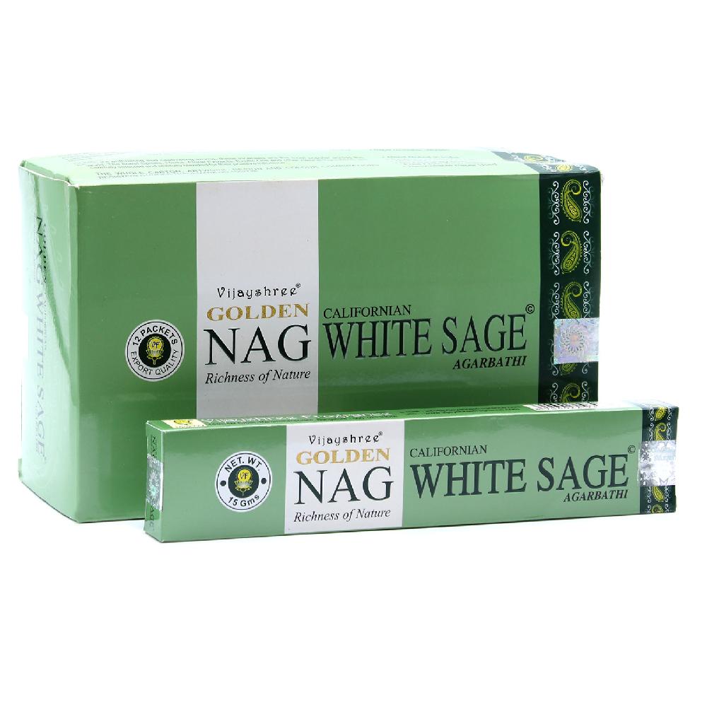ancient wisdom 12x 15g Golden Nag - White Sage Incense