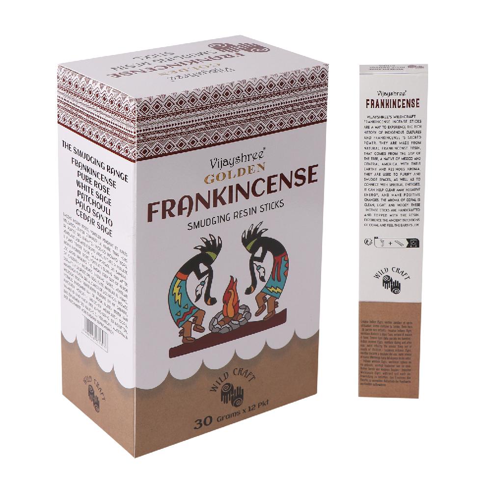 ancient wisdom 12x 30g Golden Frankincense Smudging Resin Sticks
