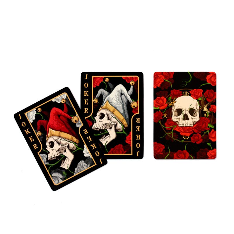 Ancient Wisdom 12x Box Of 12 Skulls And Roses Standard Playing Card Deck