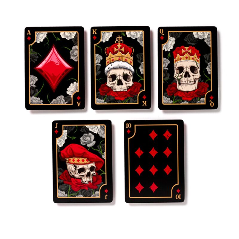 Ancient Wisdom 12x Box Of 12 Skulls And Roses Standard Playing Card Deck