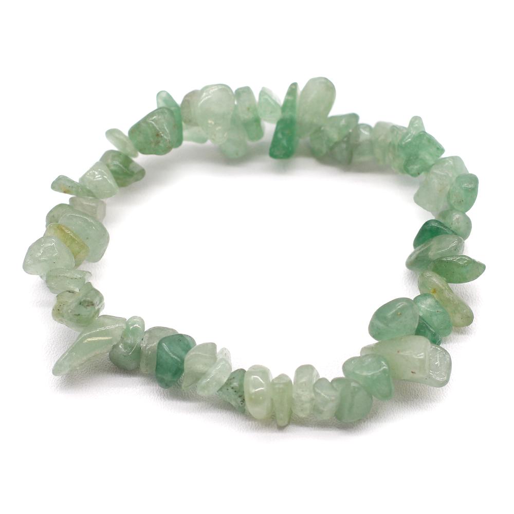 ancient wisdom 12x Chipstone Bracelet - Aventurine Green