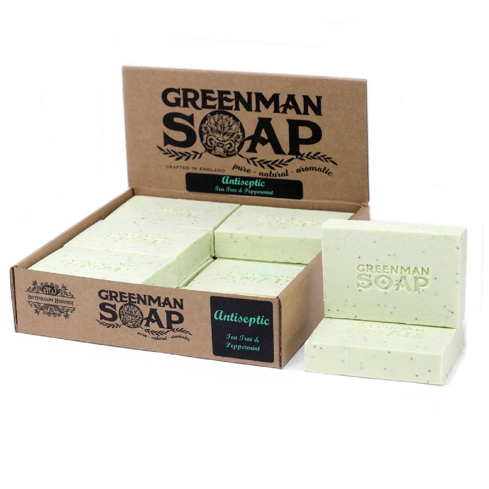 Ancient Wisdom 12x Greenman Soap 100g - Antiseptic Spot Attack