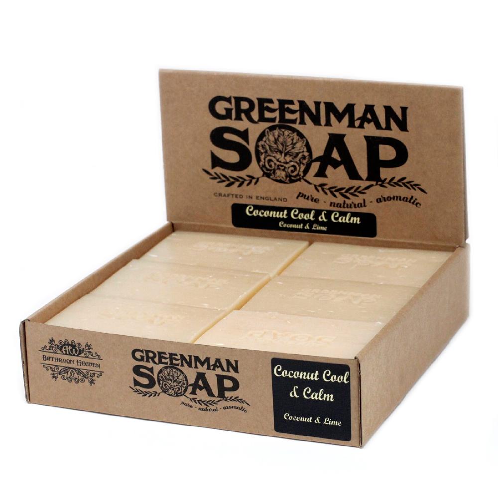ancient wisdom 12x Greenman Soap 100g - Coconut Cool & Calm