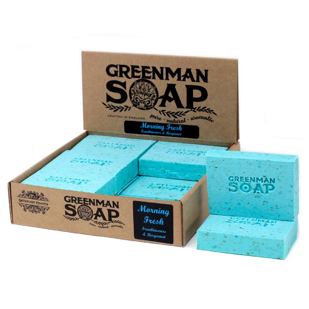 Ancient Wisdom 12x Greenman Soap 100g - Morning Fresh
