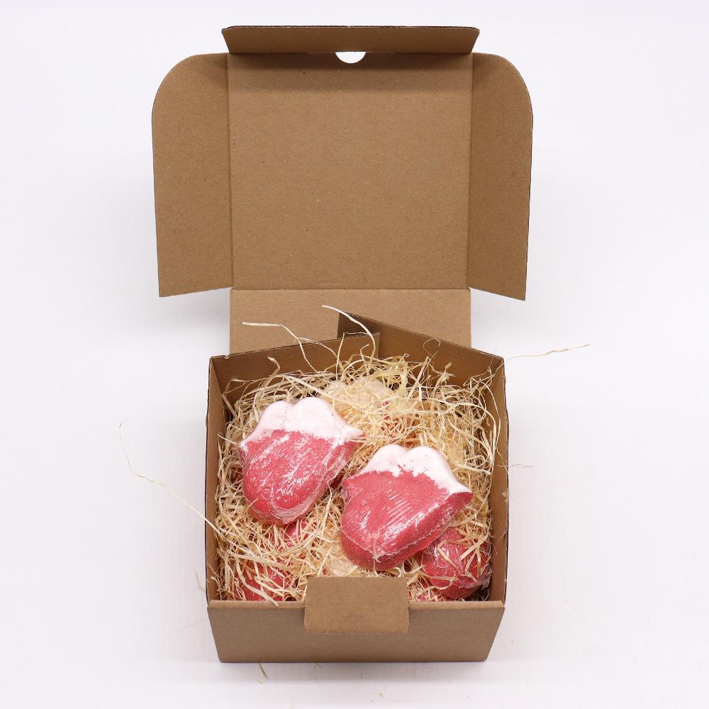 Ancient Wisdom 12x Lips Bath Bomb 60g - Raspberry & Pomergranate