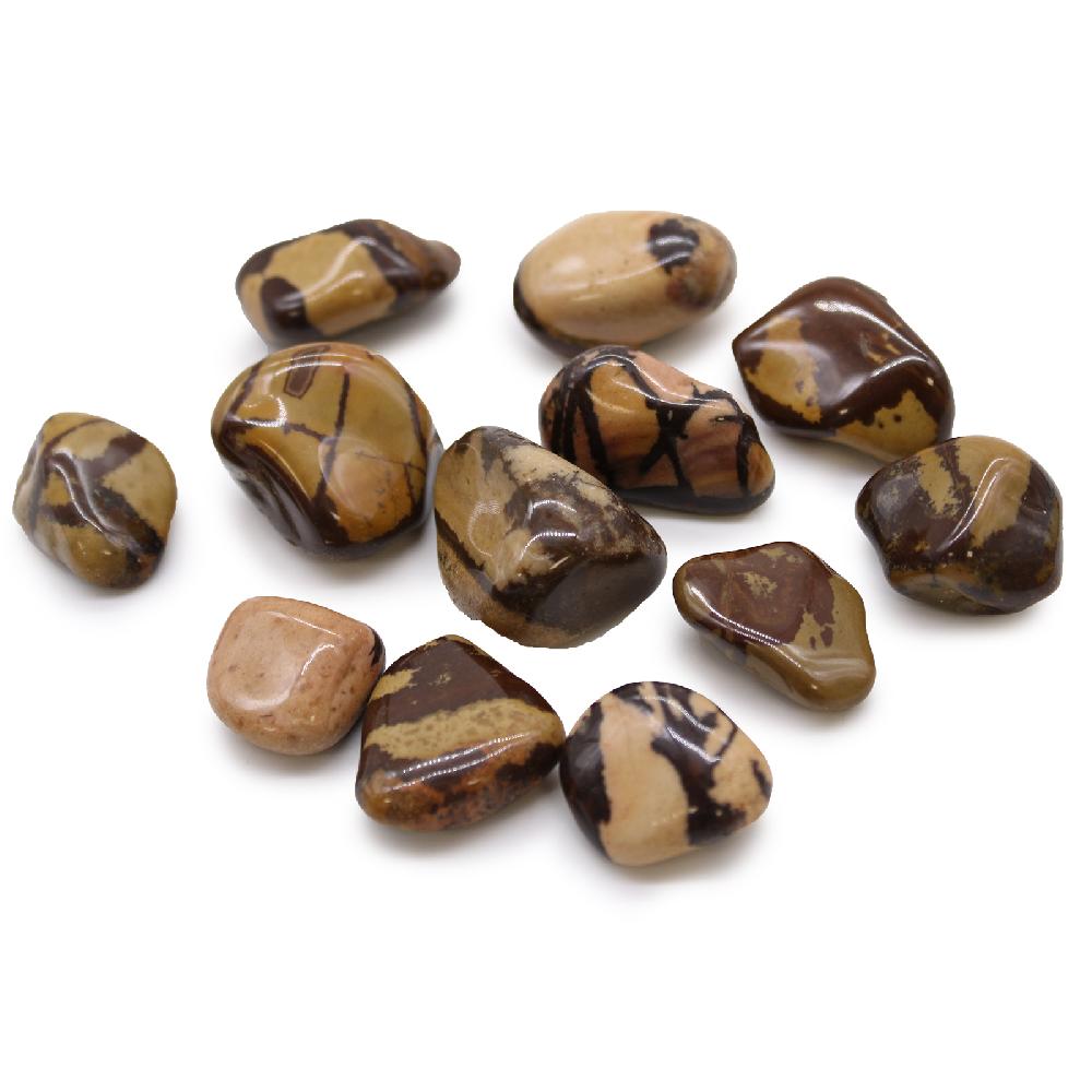 ancient wisdom 12x Medium African Tumble Stone - Jasper Nguni