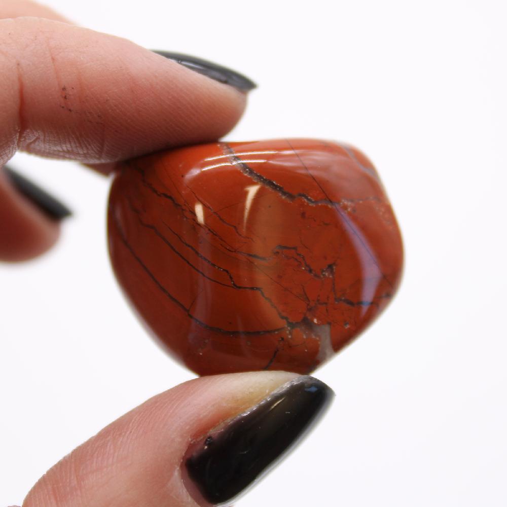 Ancient Wisdom 12x Medium African Tumble Stone - Jasper - Red